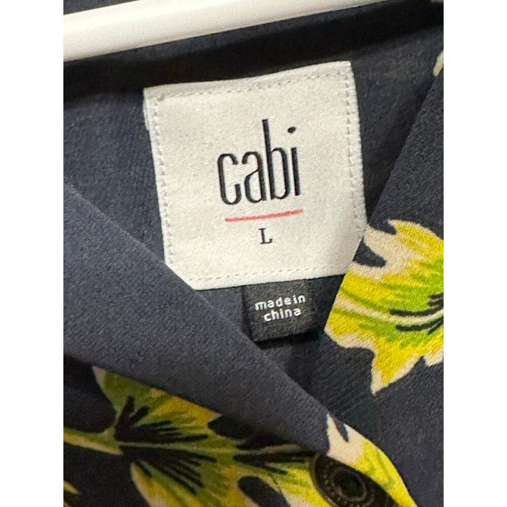 Cabi Daisy Blouse #3250 Large Floral Button Front Long Sleeve Shirt - Picture 4 of 5
